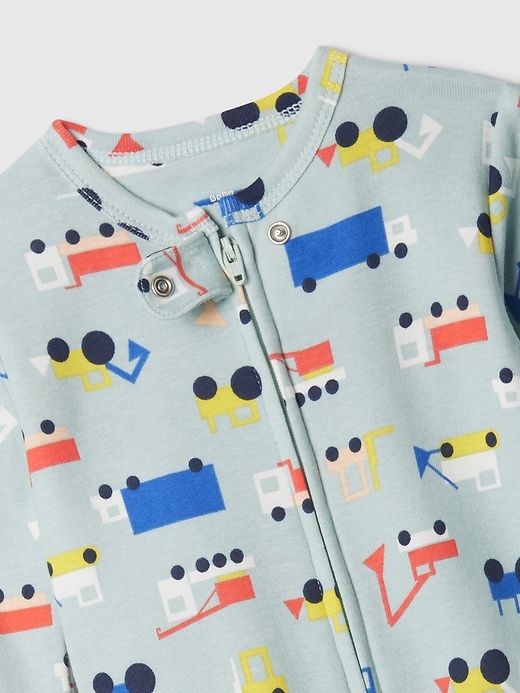 Image number 3 showing, babyGap Organic Cotton Truck PJ One-Piece