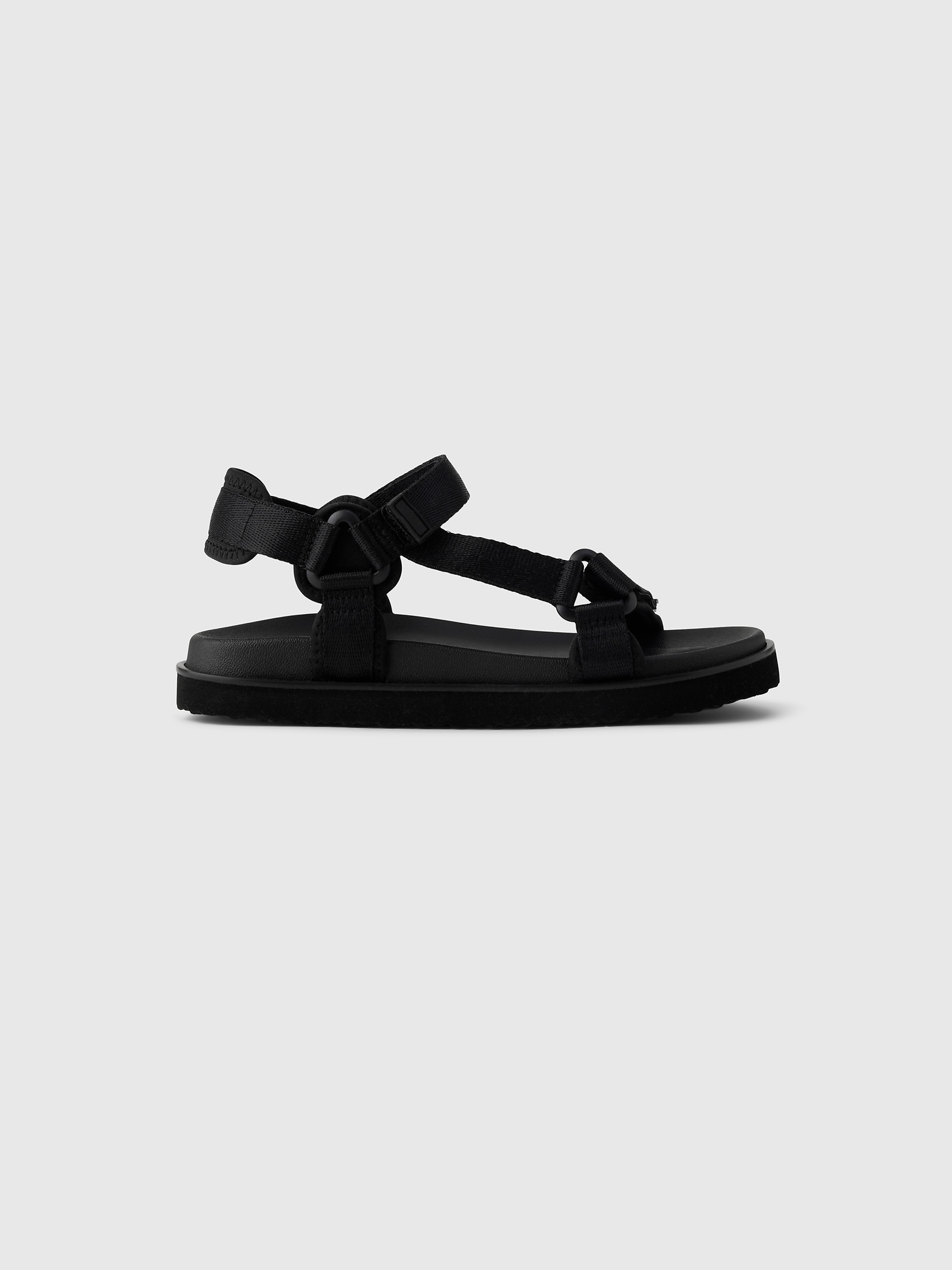Girls' Strap Sandals by Gap Black Size 5/6