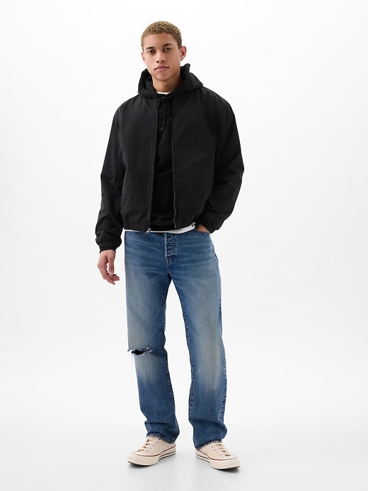 Cotton bomber hotsell jacket men