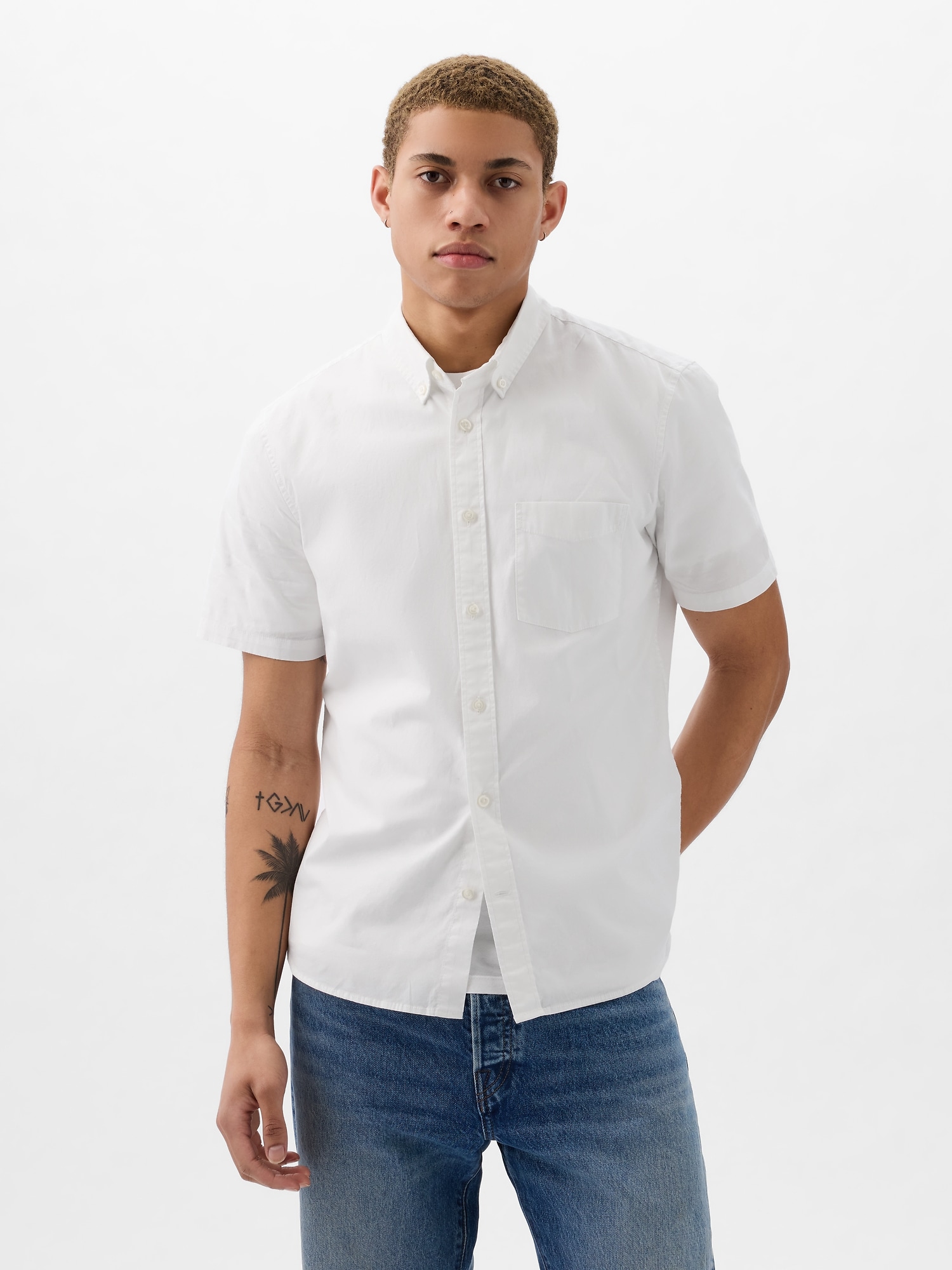 Gap white dress sales shirt