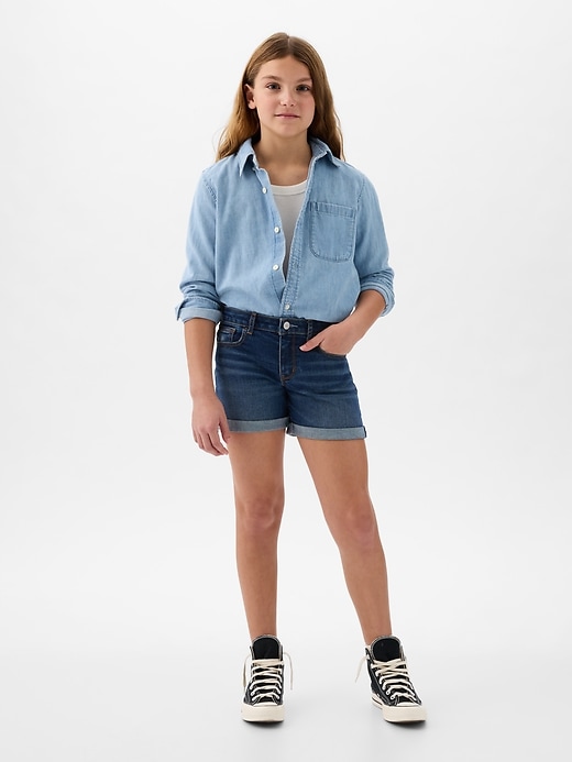 Image number 1 showing, Kids Midi Denim Short