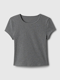 View large product image 10 of 10. GapFit Studio Rib Cropped T-Shirt