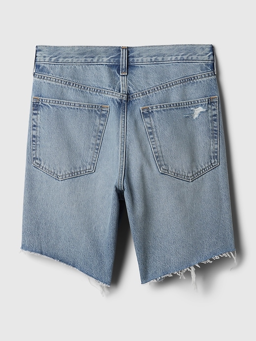 Image number 8 showing, 8" Mid Rise '90s Loose Denim Bermuda Shorts