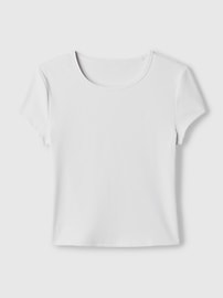 View large product image 13 of 13. GapFit Studio Rib Cropped T-Shirt