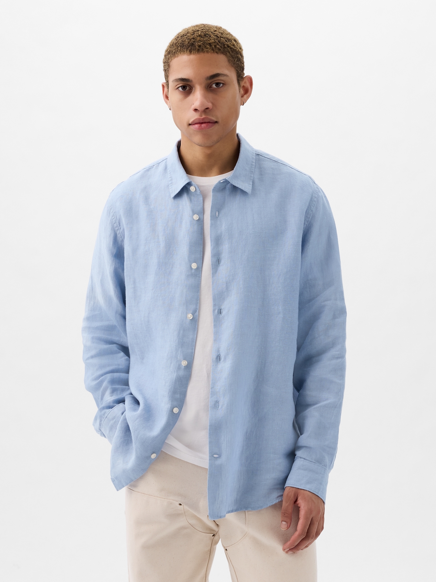 Linen Shirt - Beige