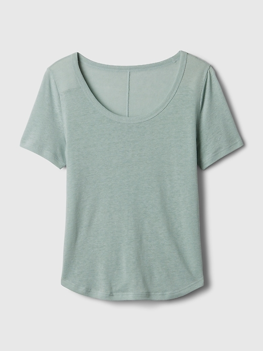 Image number 7 showing, Linen-Blend T-Shirt