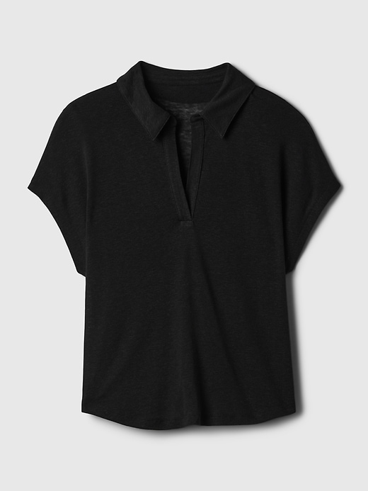 Image number 4 showing, Linen-Blend Polo Shirt