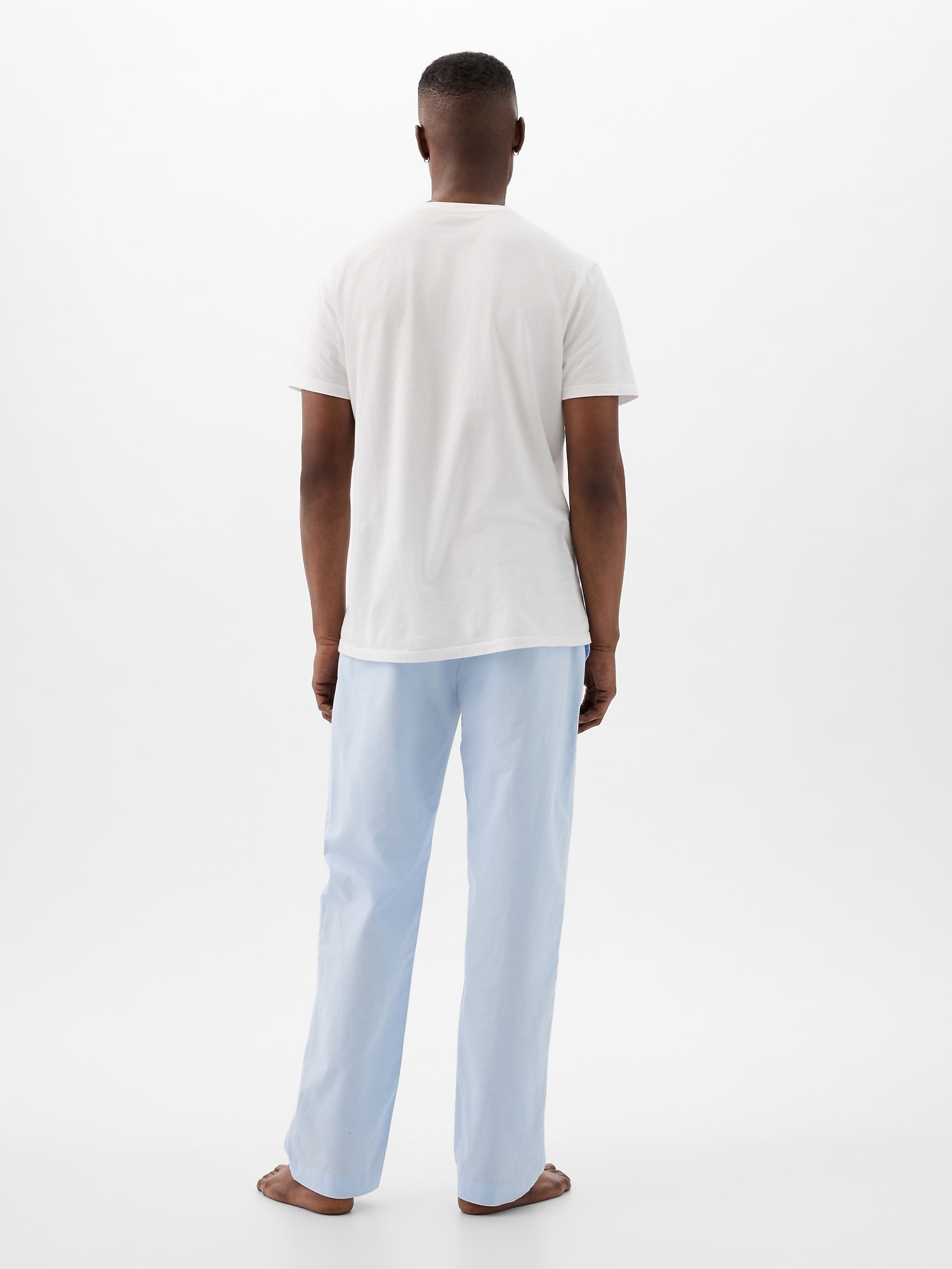 Gap Body Womens Blue White Plaid Pajama pants size medium