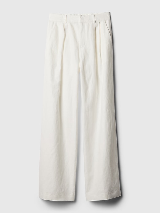 365 High Rise Linen-Cotton Trousers