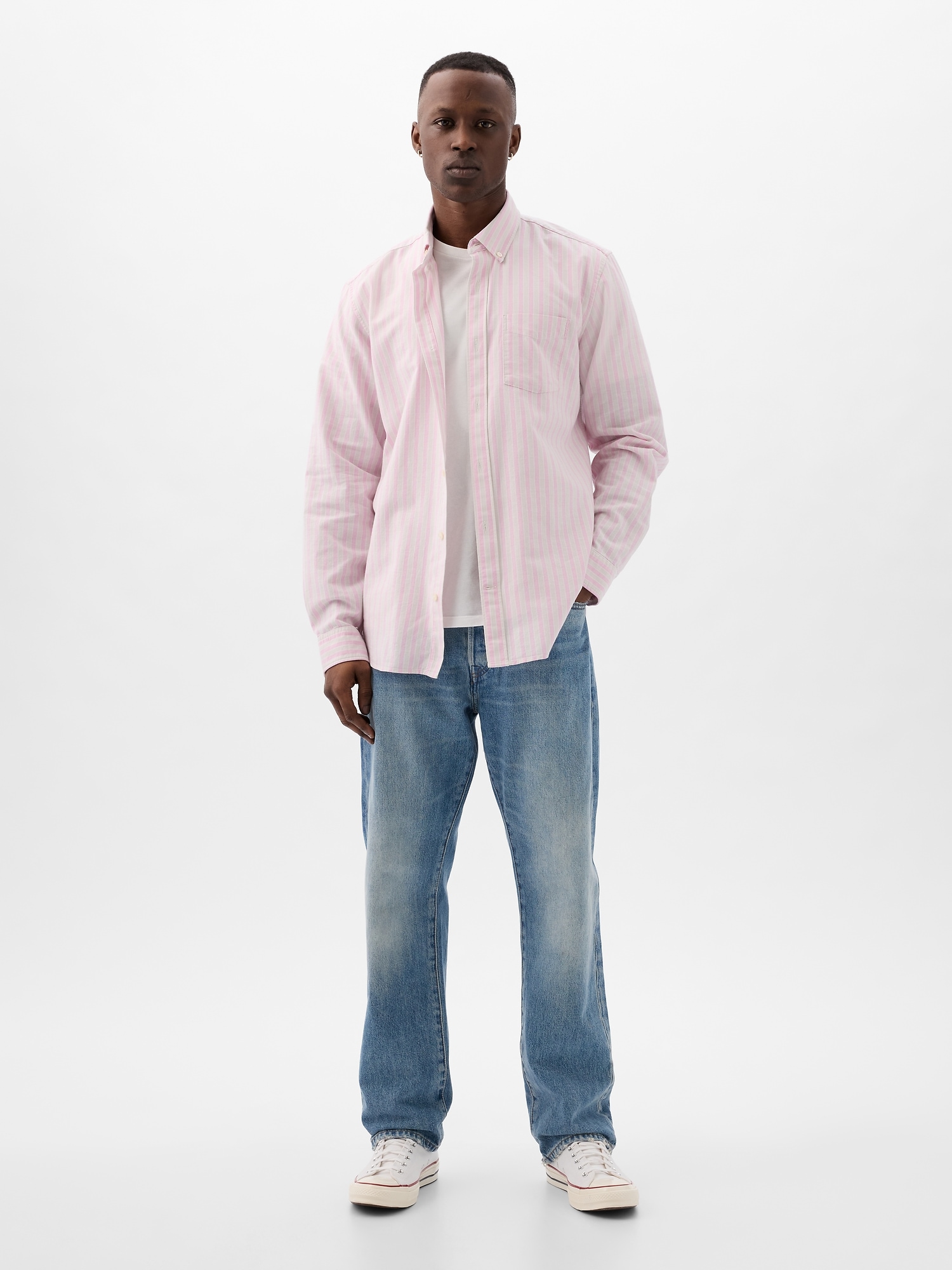 Regular Fit Oxford Shirt - Pink - Men