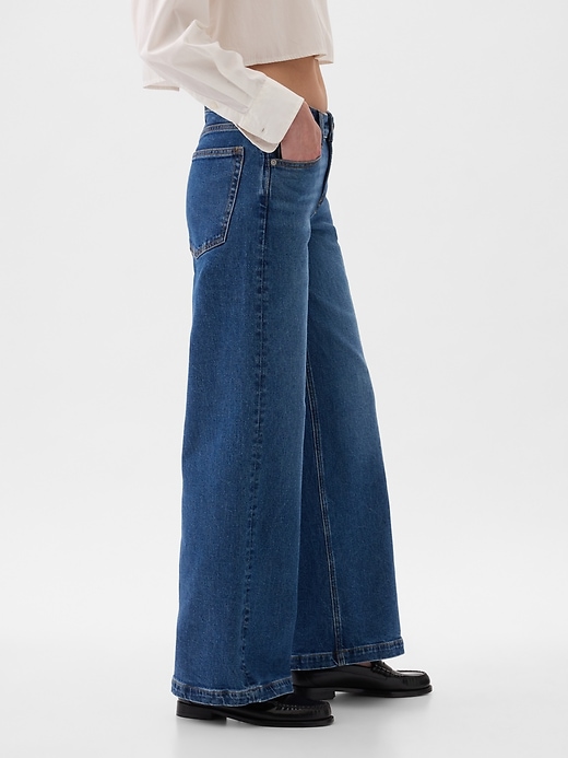 Image number 10 showing, Low Rise Stride Wide-Leg Jeans