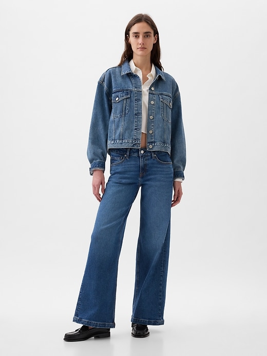 Image number 9 showing, Low Rise Stride Wide-Leg Jeans