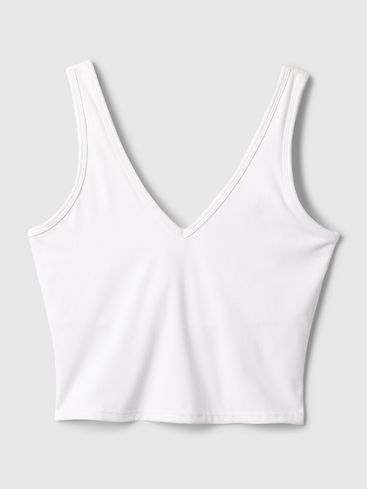 Image number 8 showing, GapFit Studio Rib V-Neck Brami