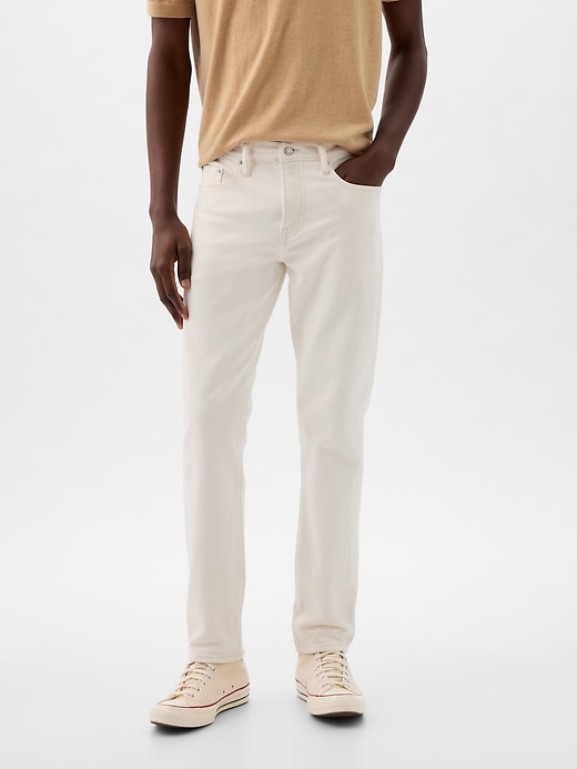 The gap white store jeans