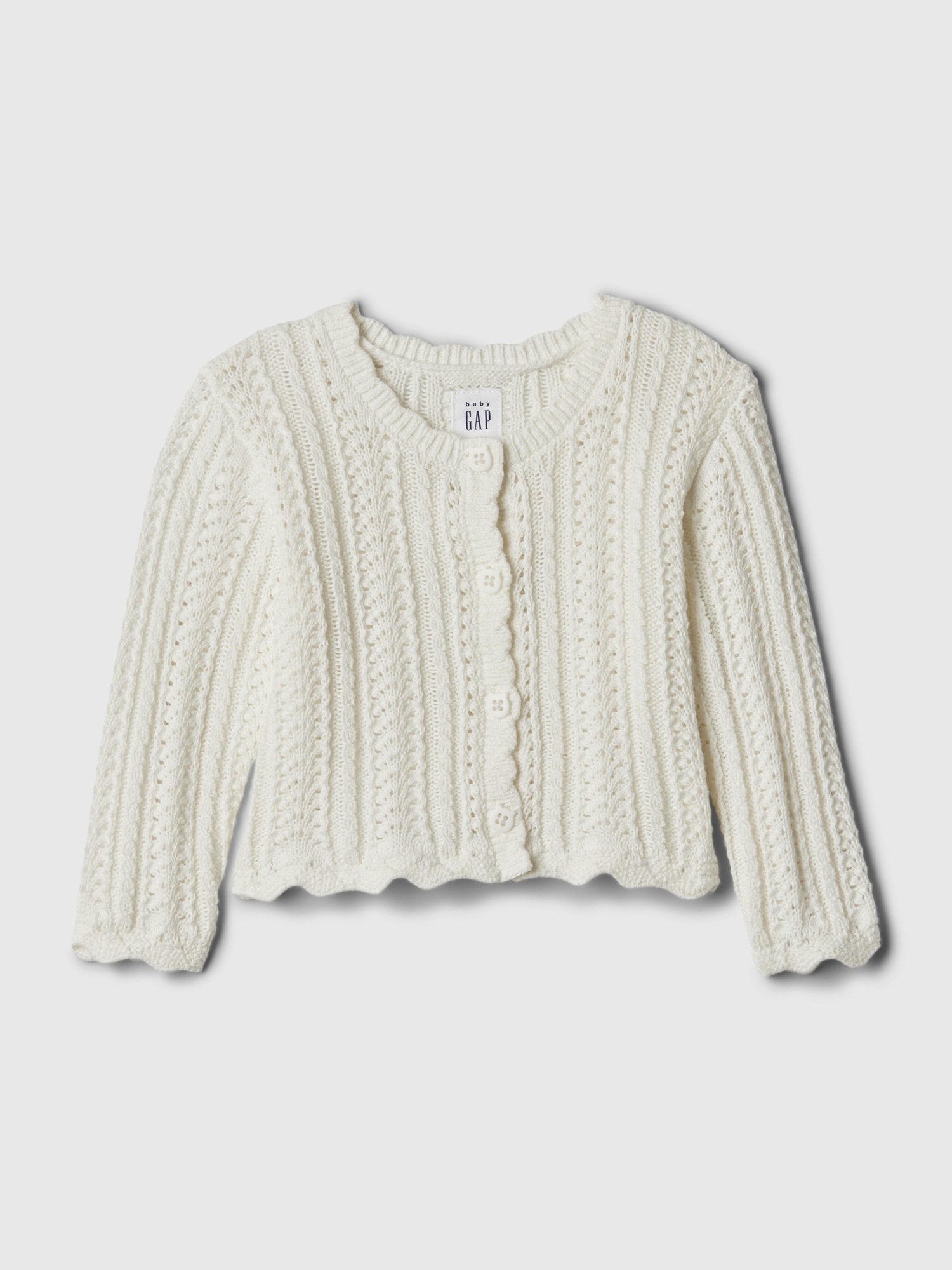 Hollister Cropped Knit Sweater In White for Women