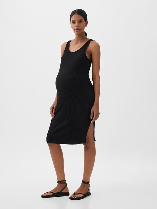 Image number 6 showing, Maternity Rib Midi Tank Dress