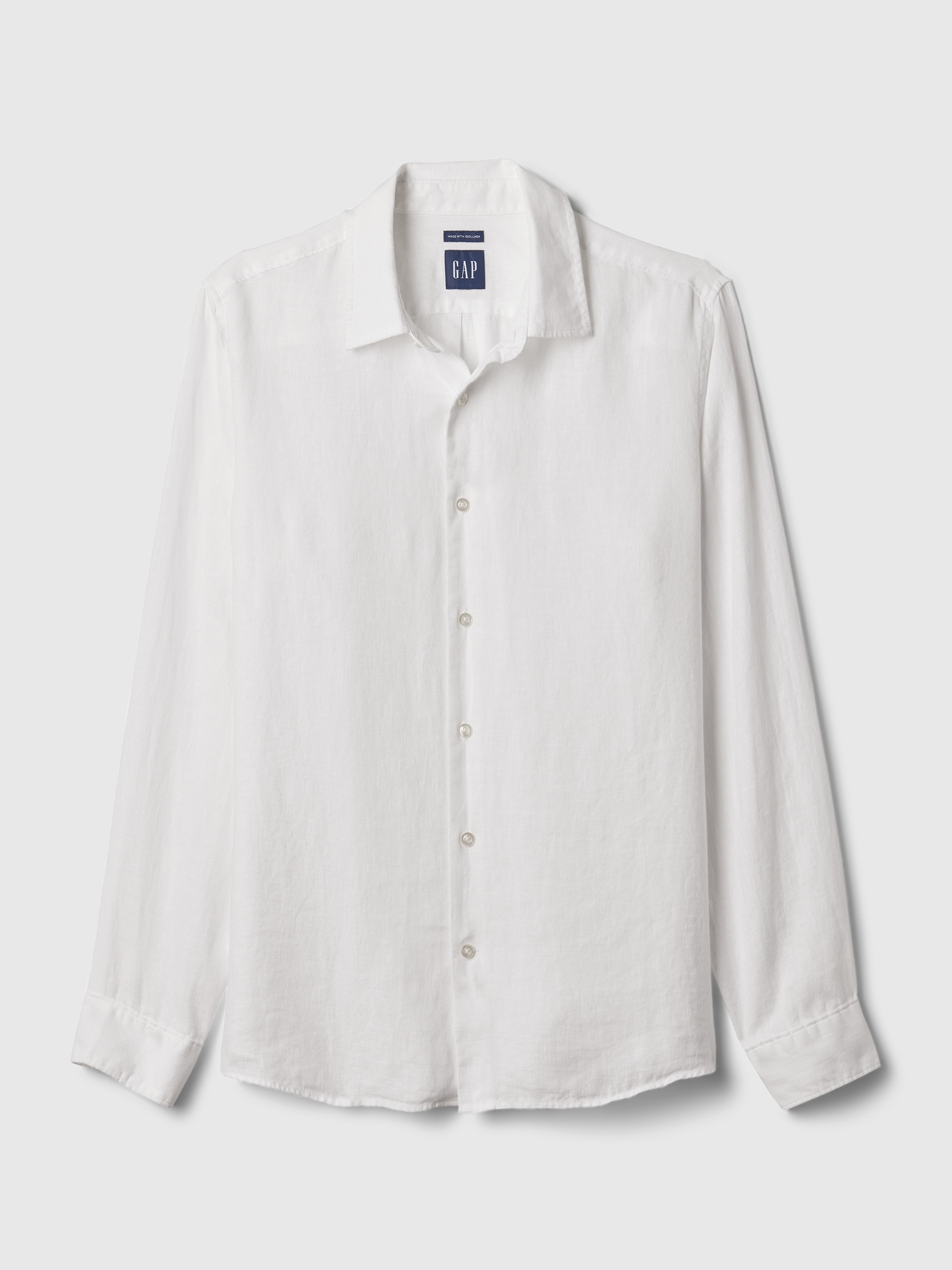 Buy Cortefiel Plain Cotton Linen Short Sleeve Shirt 2024 Online