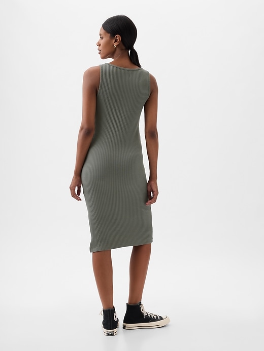 Image number 2 showing, Maternity Rib Midi Tank Dress