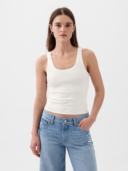 Image number 1 showing, Modern Cropped Tank Top