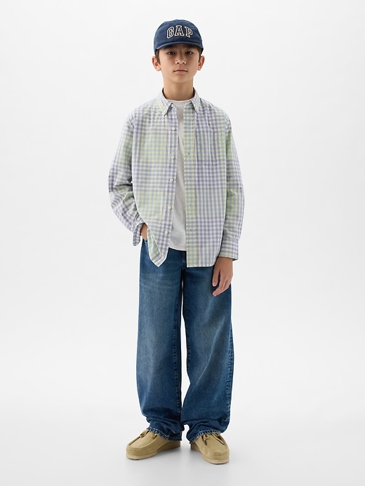 Image number 9 showing, Kids Organic Cotton Poplin Shirt