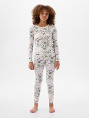  Sleep On It Girls Pajama Set 4-Piece Long Sleeve Top and Fleece  Sleep Pant Pajamas for Kids (as1, numeric, numeric_7, numeric_8, regular,  Light Pink-Blue Checkered): Clothing, Shoes & Jewelry