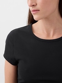 View large product image 9 of 13. GapFit Studio Rib Cropped T-Shirt