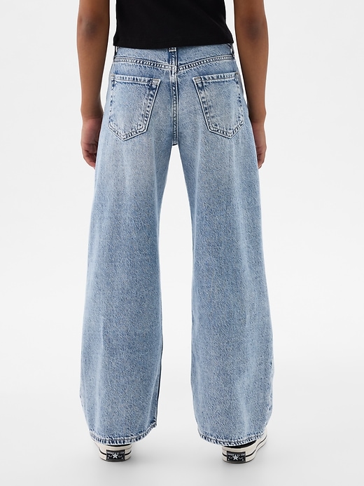 Image number 7 showing, Kids Low Rise Stride Wide-Leg Jeans