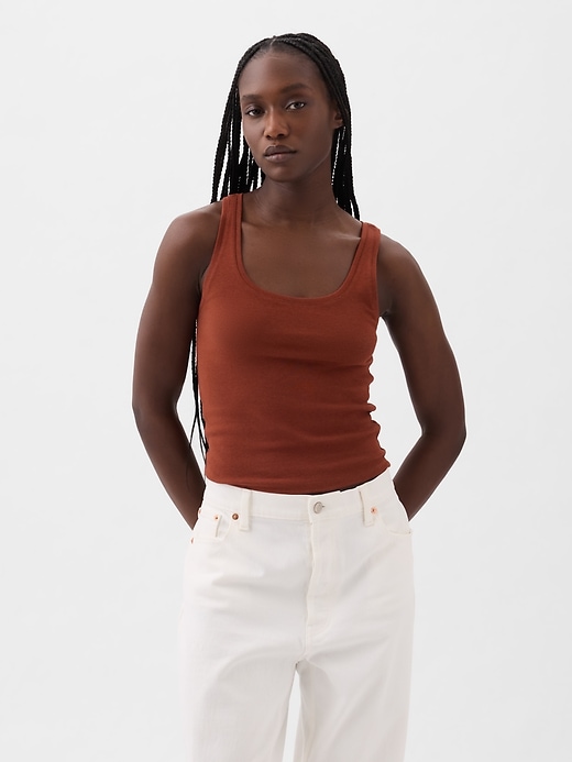 Image number 1 showing, Modern Cropped Tank Top