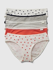 New Gap Girls 7 Pack Pairs Underwear XS 4 5 yr Bikini Polka Dots Stripes  Solid 