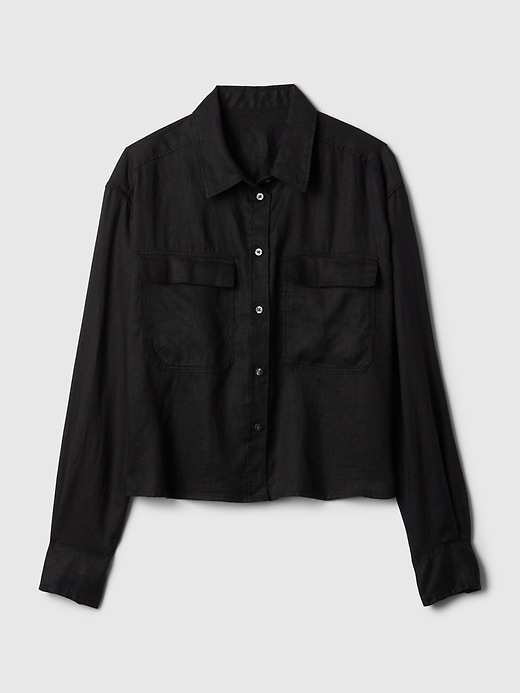 Image number 8 showing, Organic Cotton Cropped Shirt