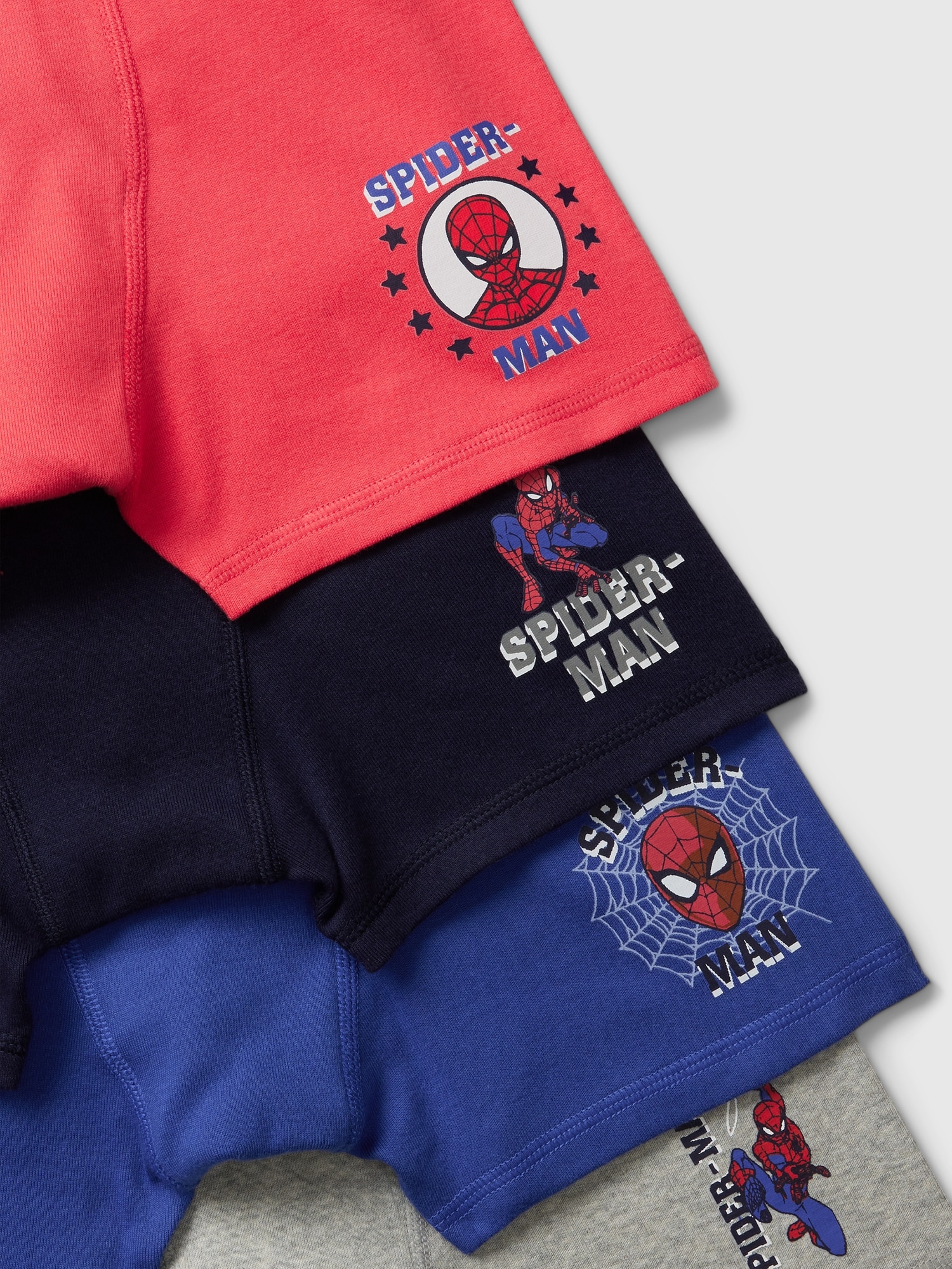 SPIDERMAN Marvel Boys Size 8 Athletic Boxer Briefs Underwear 4 Pack