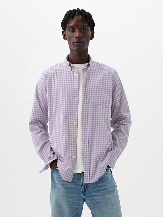 Image number 1 showing, All-Day Poplin Shirt in Standard Fit