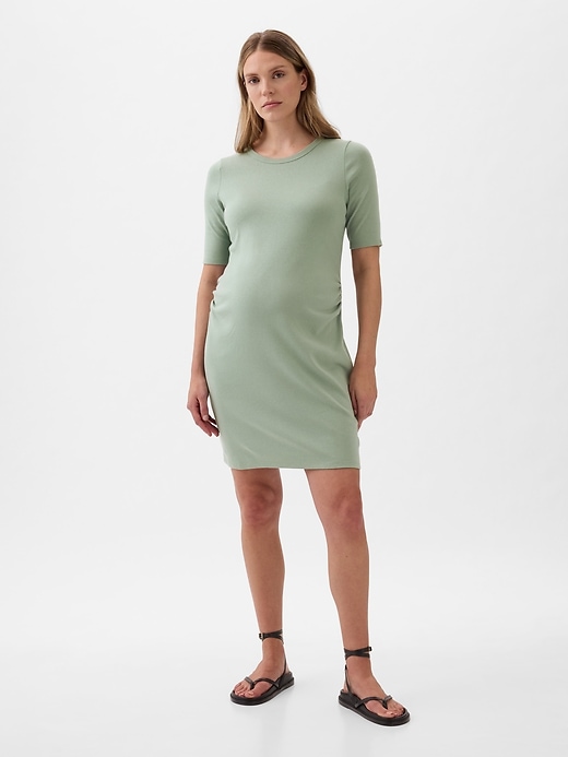 Image number 2 showing, Maternity Modern Mini T-Shirt Dress