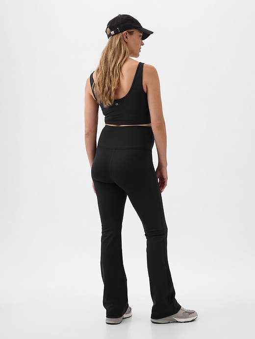 Image number 2 showing, Maternity Power Full Panel Flare Leggings