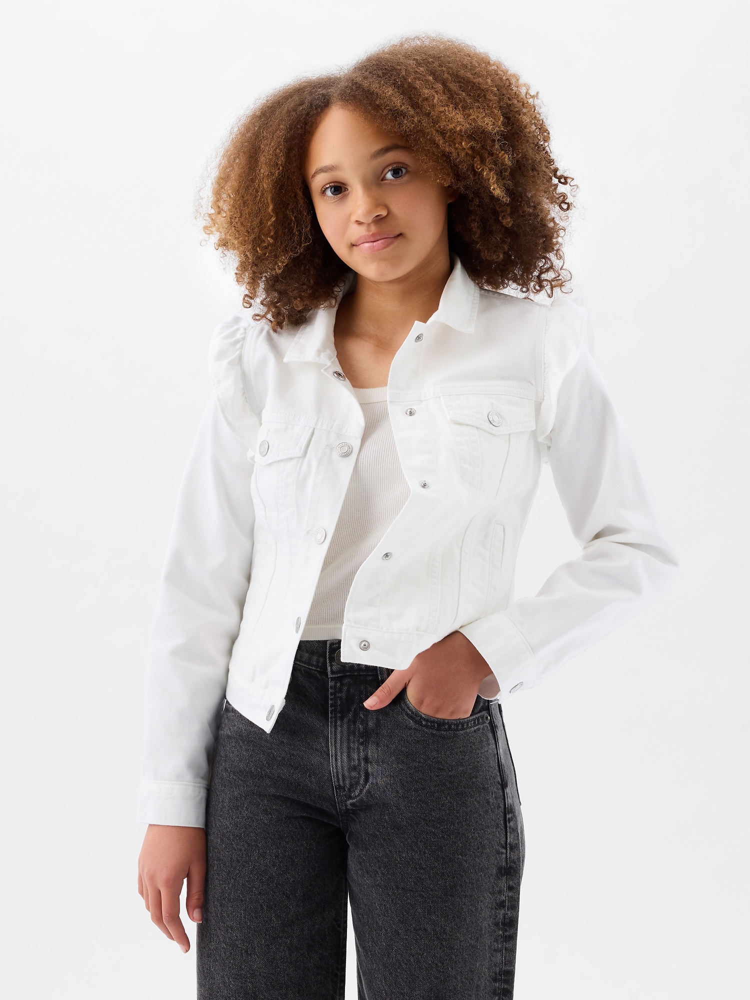 Veste en denim a volants pour Enfant Gap