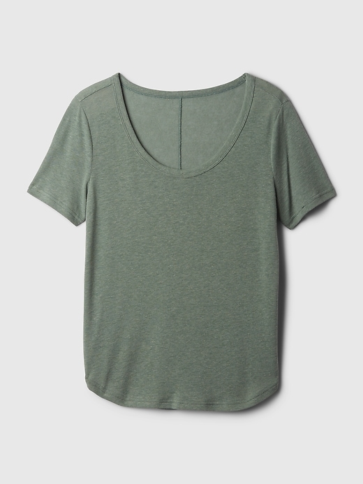 Image number 4 showing, Linen-Blend T-Shirt