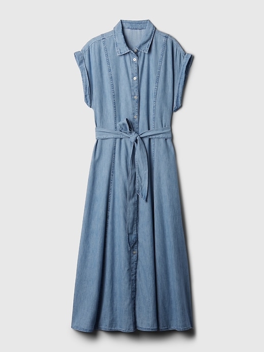 Image number 6 showing, Denim Midi Shirtdress