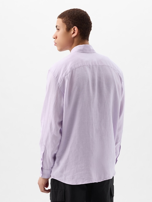 Image number 2 showing, Linen Two-Pocket Shirt