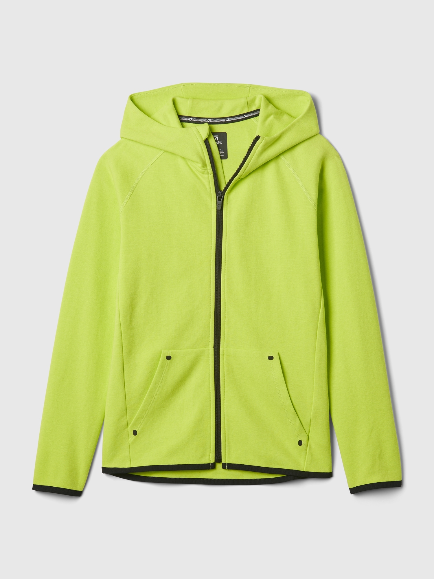 Neon yellow 2024 zip up hoodie