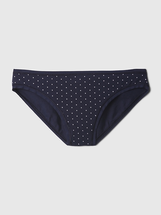 100% Cotton Women's Bikini Underwear In Navy Blue - Lake Jane Studio