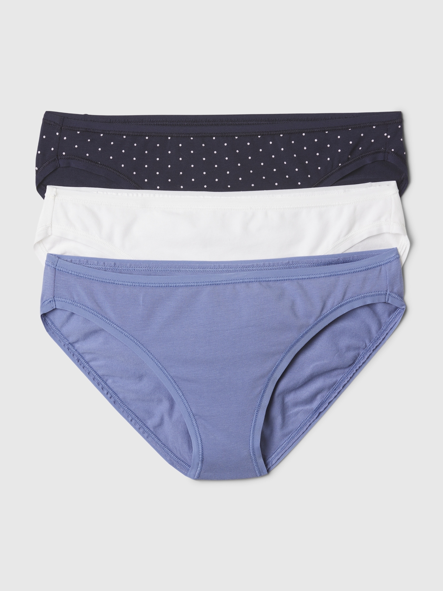 Organic cotton bikini underwear - set of 2 panties