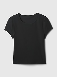 View large product image 4 of 13. GapFit Studio Rib Cropped T-Shirt