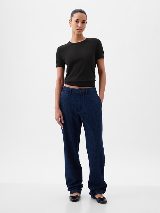 Image number 3 showing, Lightweight CashSoft Cropped Sweater