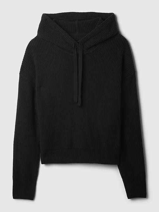 Image number 5 showing, CashSoft Shaker-Stitch Sweater Hoodie