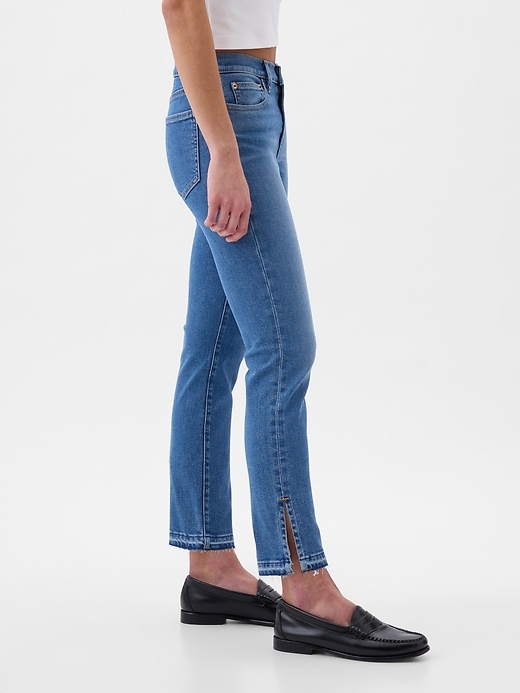 Image number 10 showing, Mid Rise Split-Hem Vintage Slim Jeans