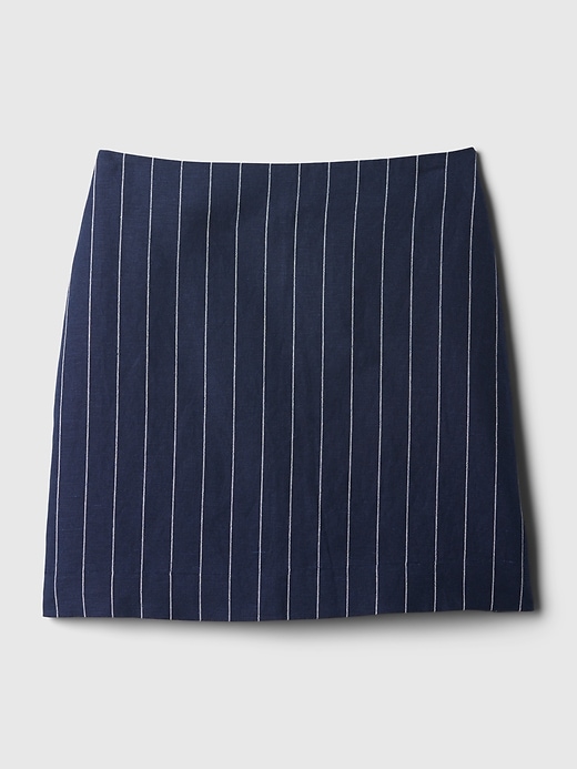 Image number 8 showing, Linen-Cotton Mini Skirt