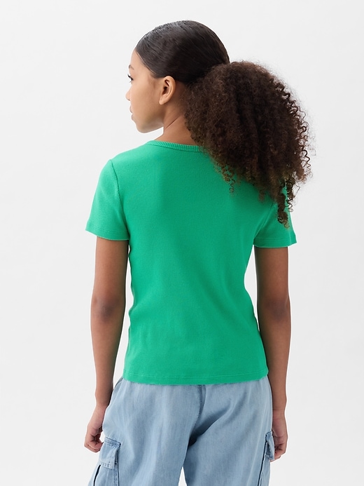 L'image numéro 2 présente T-shirt côtelé pour Enfant