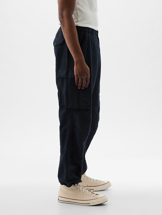 Image number 8 showing, Linen-Cotton Cargo Pants