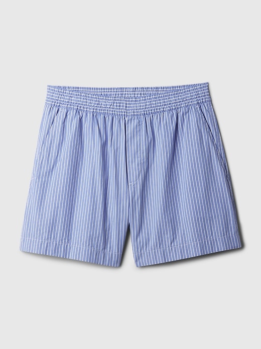 Image number 7 showing, Organic Cotton Striped Poplin Shorts