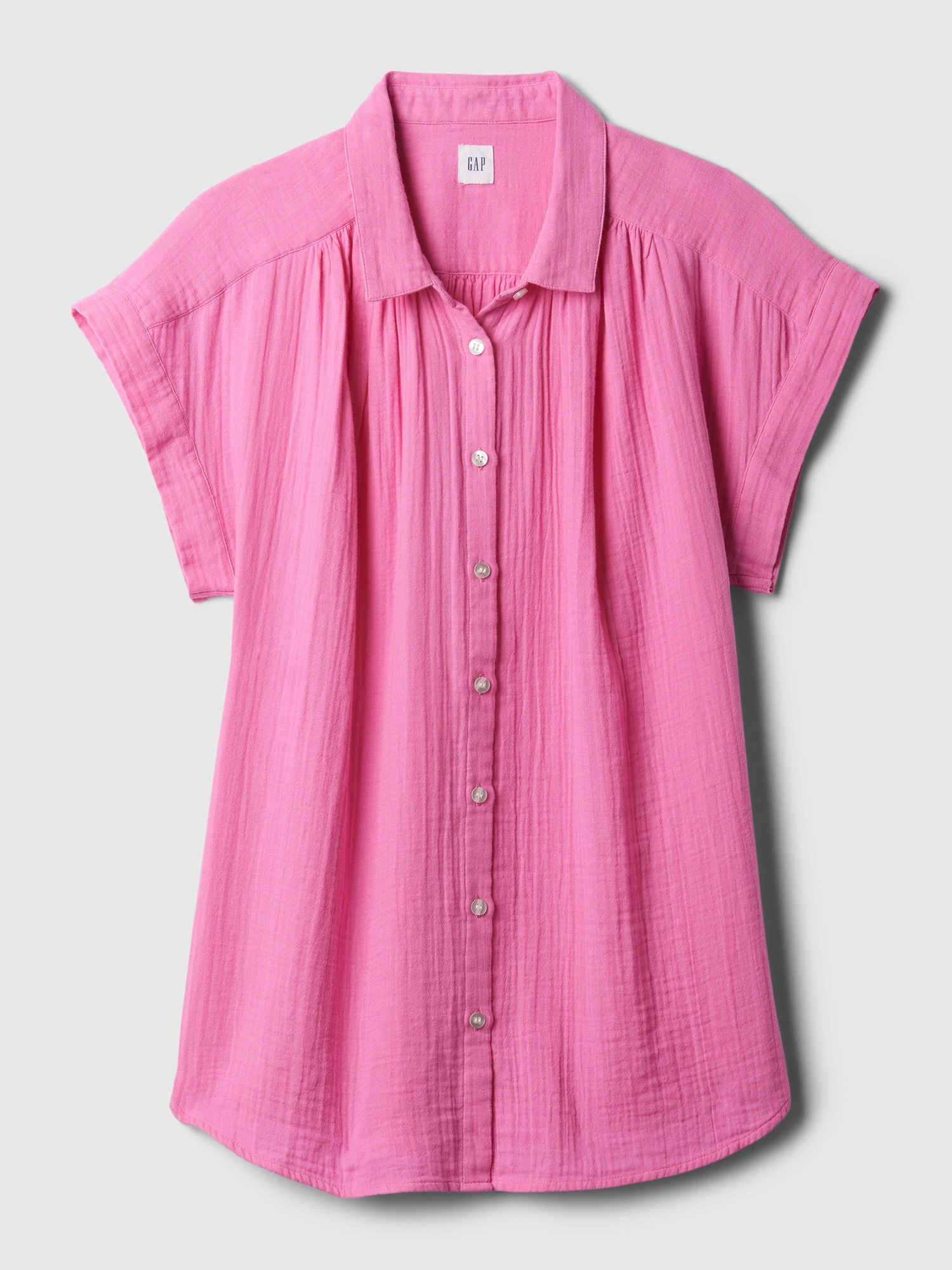 Crinkle Gauze Shirt | Gap